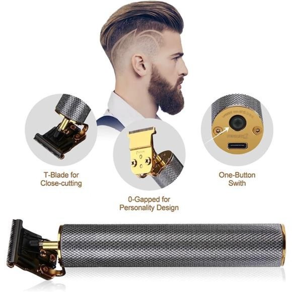 Zero Gapped Trimmers Hair Liners for Men&Women Edge Up Clippers T Blade Trimmer - Picture 2 of 7